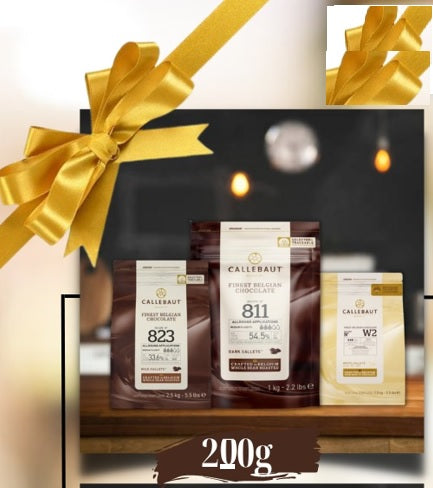 Pack Moule granite coeur+200g chocolat Callebaut