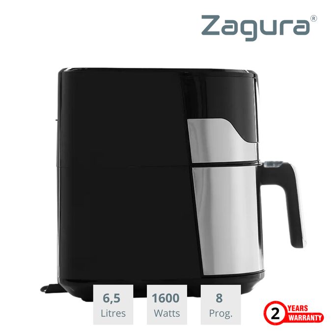 ZAGURA FRITEUSE SANS HUILE / AIR FRYER DIGITAL - 6.5L / 2 SUPPORTS SILICONE GRATUIT