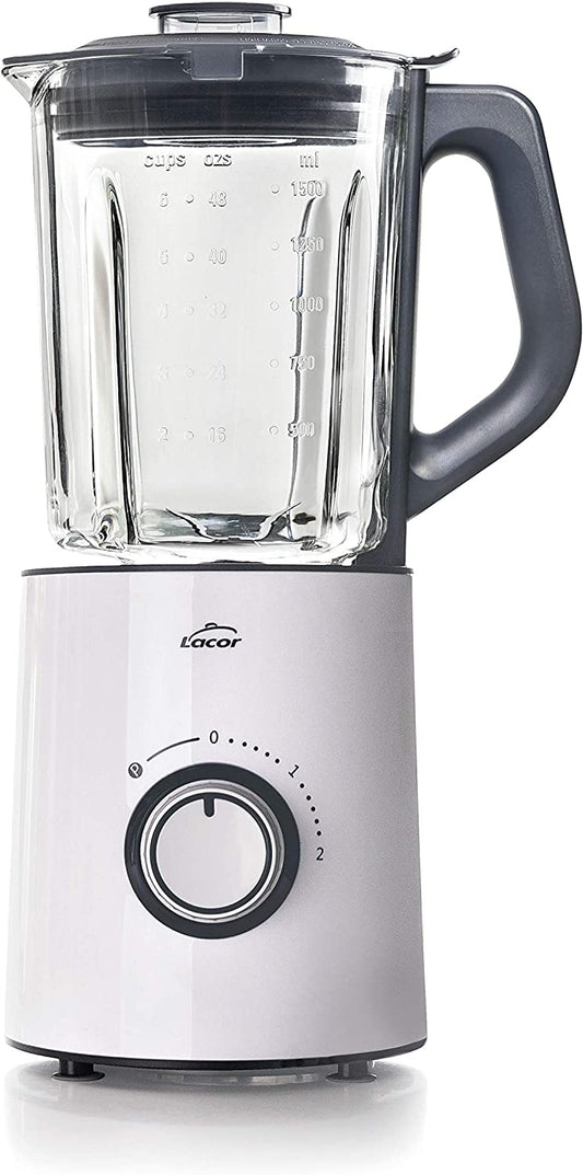 Mixeur Électrique White 700 W, Sans BPA 1'50 L Acier Inoxydable
