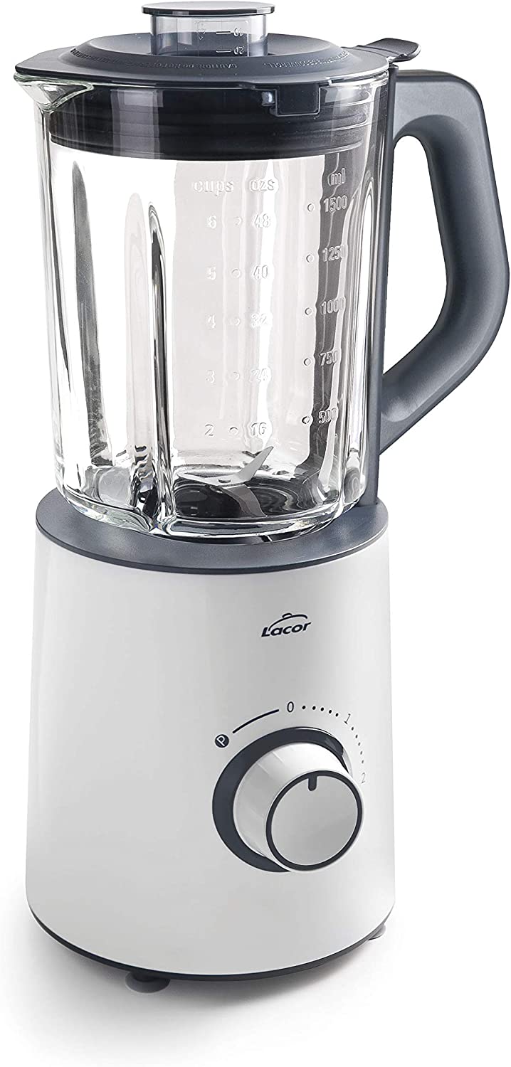 Mixeur Électrique White 700 W, Sans BPA 1'50 L Acier Inoxydable